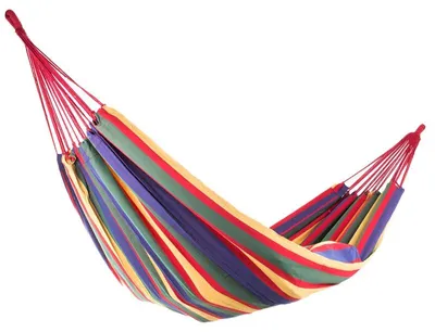 Obrázok produktu pre Verk Hamaka houpací síť 200 x 150 cm silné červené pruhy