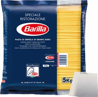 Produktbild von Barilla Linguine N. 13 Gastropack (5kg Beutel) + usy Block