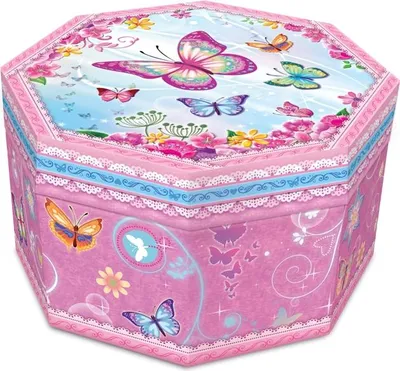 Produktbild von PECOWARE 8-eckige Spieluhr Schmetterlinge 133BG 75264
