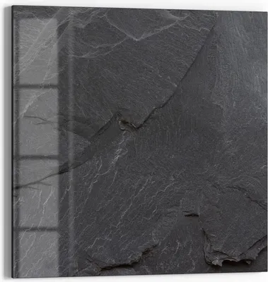 Produktbild von DEQORI Magnettafel Glas 30x30 cm 'Schiefersteinoptik' beschreibbar Whiteboard
