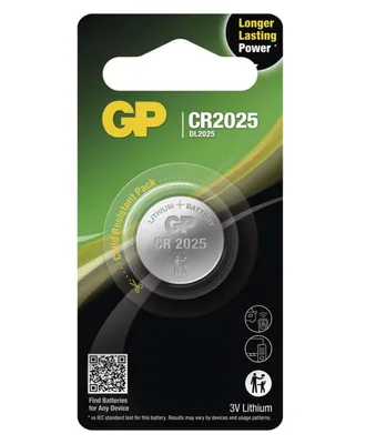 Produktbild von GP Batteries CR2025 Standard Series, 160 mAh, Lithium-Ion (Li-Ion), 3 V