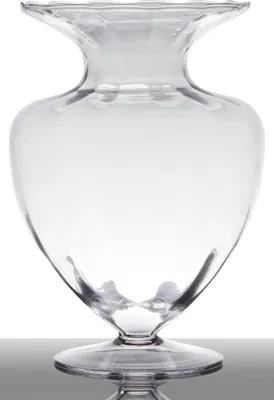 Produktbild von INNA-Glas Pokalvase Glas Kendra auf Standfuß, klar, 42 cm, Ø32 cm - Design Vase
