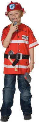 Produktbild von RUBIE'S Faschingskostüm - Spieleshirt Feuerwehr, Größe: 128