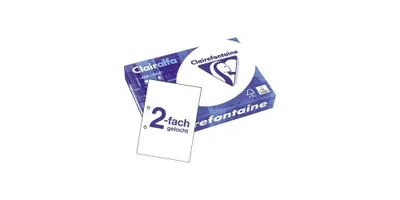 Produktbild von Clairefontaine Kopierpapier Clairalfa DIN A4 80g/m² 2fach Lochung weiß 500 Bl./Pack.