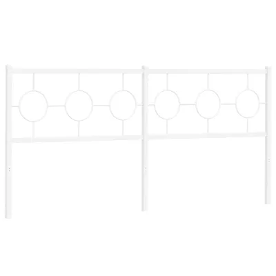 Produktbild von vidaXL Ersatz-Kopfteil Metall Weiß 180 cm