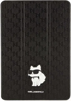 Produktbild von Hülle Karl Lagerfeld Klfc10Sakhpck Na Ipad 10.2"" Folio Magnet Allover Hülle - Czarne Saffiano Monogramm Choupette