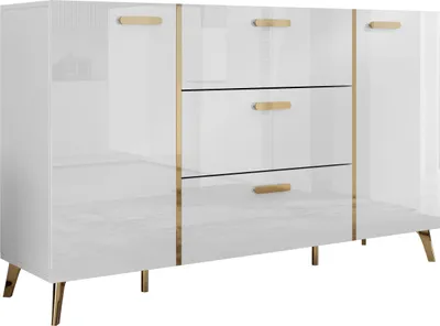 Immagine prodotto di Cassettiera combinata TANTES - bianco / bianco lucido