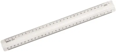 Produktbild von Lineal GeoCollege mit Griff 30 cm transparent Packung mit 10 Stück
