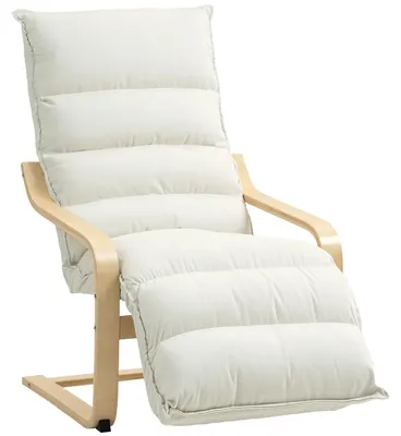 Obrázek produktu pro HOMCOM Relaxační křeslo s nastavitelnou opěrkou nohou a područkami do obývacího pokoje