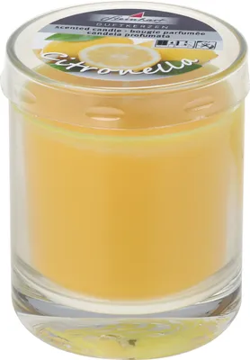 Produktbild von Citronella Kerze im Glas Gelb 79/65 mm
