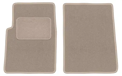 Image de Tapis avant en moquette pour Hyundai Galloper 1991-2003 (tout-terrain) – 2 pièces, beiges, sur mesure – Wielganizator LUX