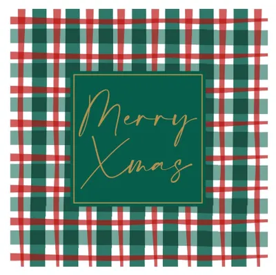 Obrázok produktu pre Duni obrúsky Xmas Check 24x24cm
