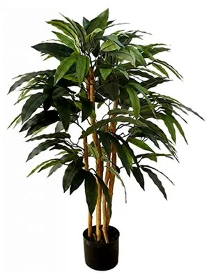 Produktbild von Mangobaum 90cm künstlicher Baum Pflanze Dekobaum Kunstpflanzen Zimmerpflanze