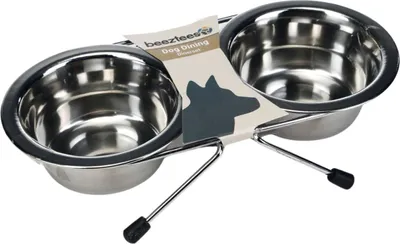 Produktbild von Beeztees  - Doppelnapf Hund, Größe:Ø 13 cm - 450 ml
