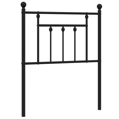 Obrázek produktu pro Kovové náhradní čelo postele černé 75 cm