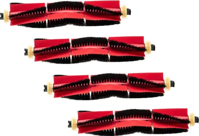 Produktbild von vhbw 4x Rundbürste kompatibel mit Xiaomi Roborock S4, S51, S6 MaxV, S55, E4, S6, S5, S5 Max, S50 Saugroboter - Rollenbürste, Hauptbürste, Bürstenset