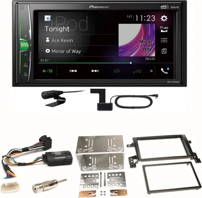 Produktbild von Pioneer DMH-A3300DAB Bluetooth MP3 DAB+ USB Einbauset für Suzuki Grand Vitara JT