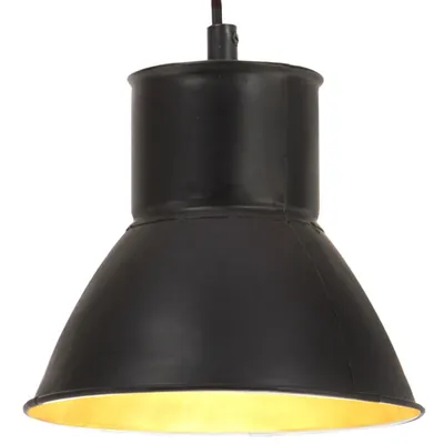 Zdjęcie produktu dla Lampa wisząca, 25 W, czarna, okrągła, 17 cm, E27