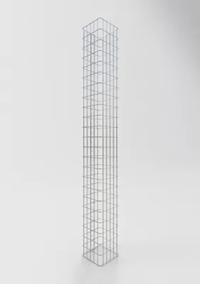 Immagine prodotto di Colonna di gabbioni quadrata 27 cm x 27 cm, 230 cm di altezza, MW 5 cm x 10 cm