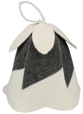 Produktbild von Saunahut aus Wollfilz (Maiglöckchen 1510) Saunamütze mit witzigen Motiven, Filz Kopfschutz Saunakappe Filzkappe Mütze Filzhut Kappe Sauna Hut