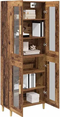 Obrázek produktu pro vidaXL Highboard old wood 69,5 x 34 x 180 cm materiál na bázi dřeva