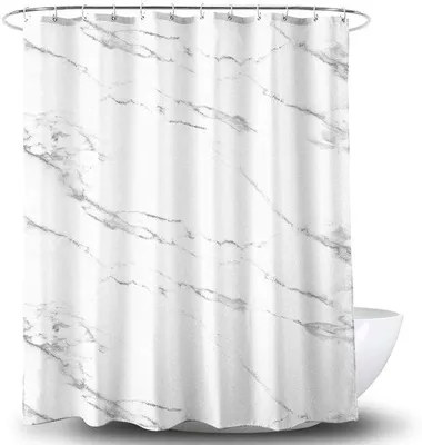 Obrázek produktu pro Elegantní mramorový sprchový závěs Unyqoos® s protiplísňovými a vodoodpudivými vlastnostmi, 120 x 200 cm
