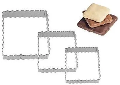 Productafbeelding van Westmark 3 Terrassen-Ausstechformen »Quadrat gewellt«, 4 cm, 5 cm, 6 35272291