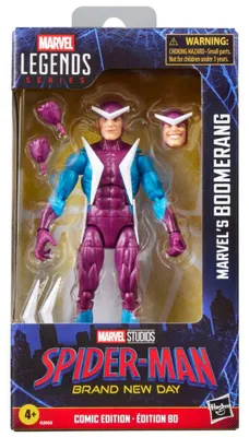 Zdjęcie produktu dla Marvel Spider-Man Boomerang Marvela z serii Marvel Legends, 4 lat(a), Super bohaterowie, Kopolimer akrylonitrylo-butadieno-styrenowy (ABS), Polichlorek winylu (PVC)