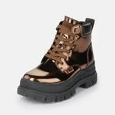 Image de Buffalo Dames Élégant Bottine Aspha Lace Up Mid 1622635 couleur or