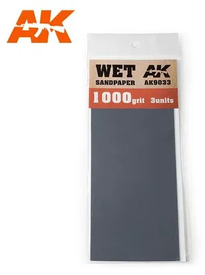 Obrázok produktu pre AK Interactive S.L. AK-9033 Mokrý brúsny papier 1000 Grit/ Mokrý brúsny papier 1000
