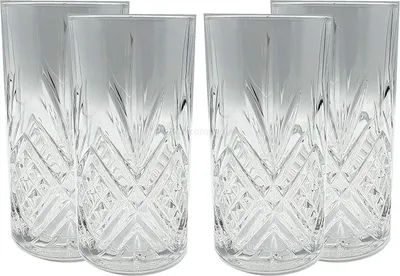 Produktbild von Hendricks Gin 4er Set Longdrinkgläser / 4x Longdrinkglas / Glas mit branding