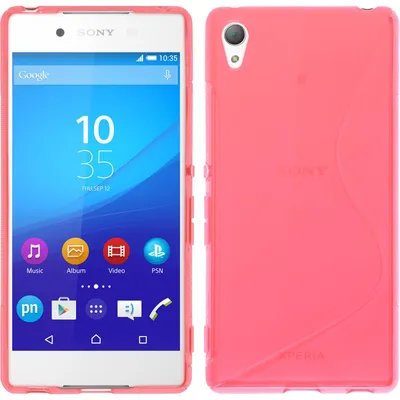 Produktbild von PhoneNatic Case kompatibel mit Sony Xperia Z3+ / Plus - pink Silikon Hülle S-Style + 2 Schutzfolien