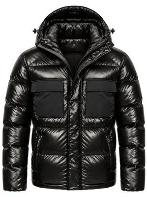 Produktbild von SOULSTAR Herren Winterjacke mit Kapuze als Pufferjacke - Steppjacke Herren Outdoor Jacke für den Winter mit abnehmbarer Kapuze