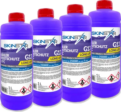 Immagine prodotto di SkinStar G13 antigelo per radiatori -35°C liquido refrigerante protezione auto 4l