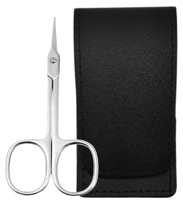 Produktbild von Solingen Turmspitze Schere mit Echt-Leder Etui –  Germany Schwarz