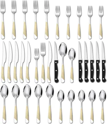 Produktbild von Besteckset 36-teilig, 12 Personen, Edelstahl, spülmaschinstauglich, für Feier