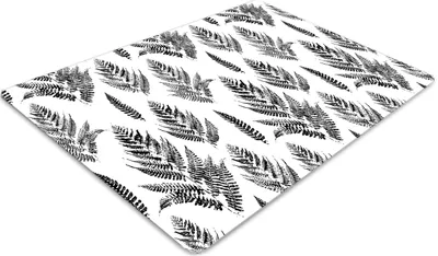 Produktbild von Stuhlunterlage Bürostuhlunterlage 120 cm x 90 cm Bodenmatte Bürostuhlunterlage - Farnblätter