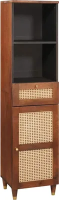 Produktbild von Sideboard mit Regal Braun 38 x 33,5 x 160 cm Massivholz Mango