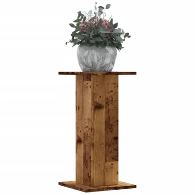 Produktbild von "2026 Promotion" Pflanzenständer - Hochbeet - 2 Stk. - Blumenkasten - Altholz-Optik 30x30x60 cm - Holzwerkstoff - Beete CC16544