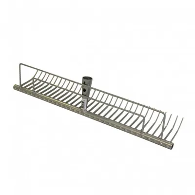 Produktbild von Rasenrechen 60 cm 32 Zinken, silber