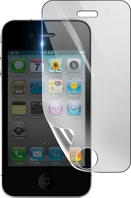 Image de 3mk, protection d'écran hydrogel antichoc et anti-rayures pour Apple iPhone 4, Transparent