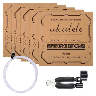 Zdjęcie produktu dla Zestaw 5 strun nylonowych do ukulele