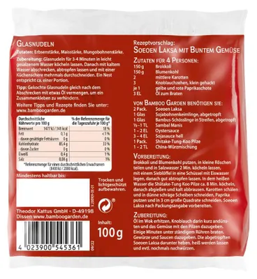 Produktbild von Soeoen Laksa Glasnudel
