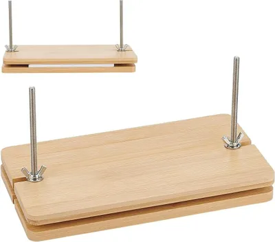 Produktbild von Tragbare Holzbuchpresse von 235 x 130 mm, Buchbinden, flaches Papier drucken für Buchbindebedarf, Zuhause, Schule, Büro