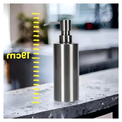 Produktbild von Seifenspender aus Edelstahl, 350ml, für Küche und Bad geeignet
