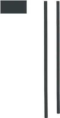 Produktbild von Heibi Briefkastenständer 170 cm aus Stahl grau RAL 7016 zum Einbetonieren