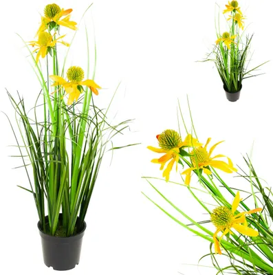 Image de Herbe artificielle Rudbeckia Camomille Herbe décorative