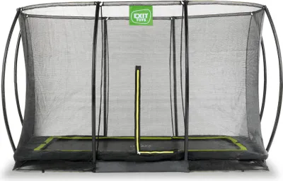 Produktbild von EXIT Silhouette Trampolin 214x305cm, mit Sicherheitsnetz, Bodentrampolin, Rechteckig, für Kinder, Schwarz
