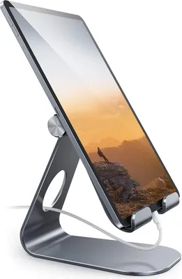 Produktbild von Tablet Halterung 1 Stück, Verstellbarer Tablet Stand Aus Aluminium, Für iPad Pro 9.7–12.9 Zoll, Samsung Tab Und Nintendo Switch