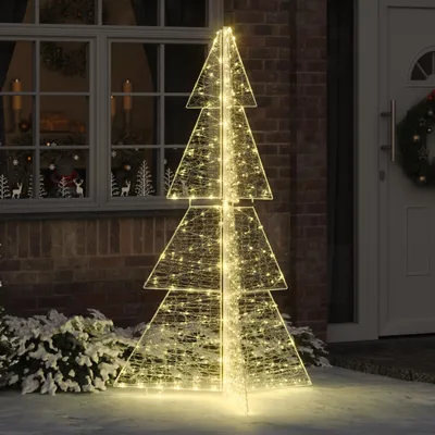 Zdjęcie produktu dla vidaXL Choinka z 240 diodami LED w kolorze ciepłej bieli 180 cm akrylowa